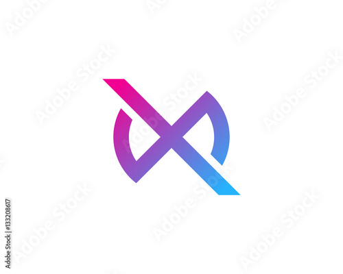 Initial Letter X Modern Logo Design Element