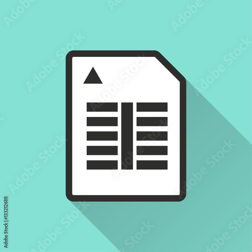 Memory card - vector icon.