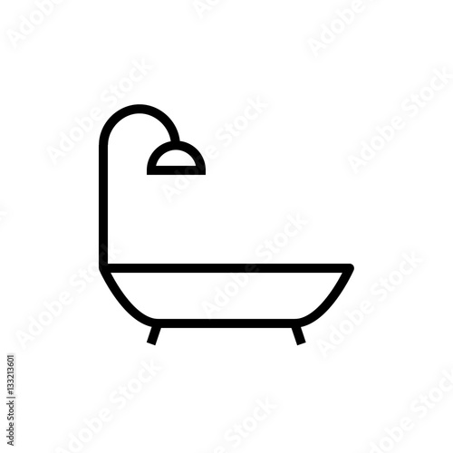 Vector bath Icon