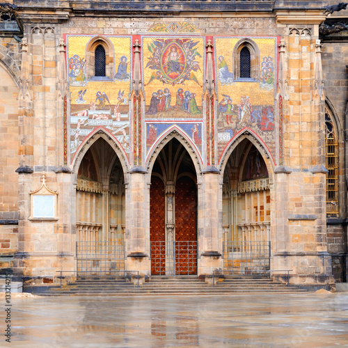 Photography The Golden Portal of St Vitus's Cathedral in Prague