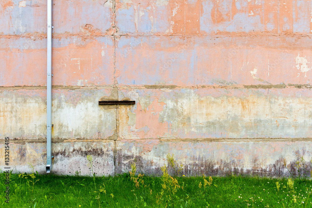 Naklejka premium Concrete block wall