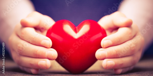 hands protect a heart