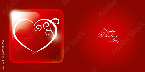 Vector Illustration of a Valentines Day Card.