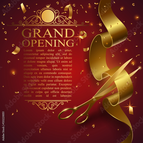 ribbon cutting ceremony banner