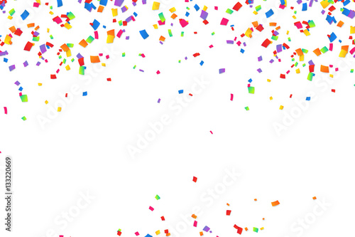 Bright colorful vector confetti background