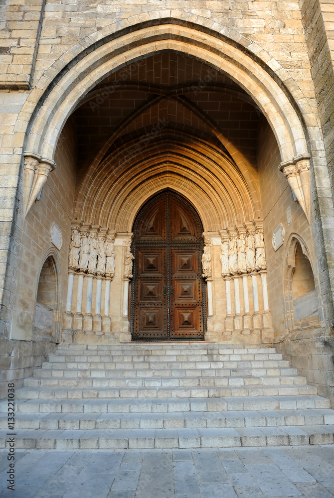 Portico in the Cathedral of Nossa Senhora da Assuncao, Evora, Portugal