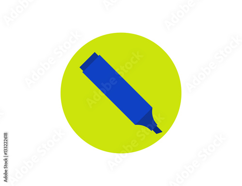 Vector flat marker office icon