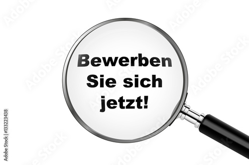 Lupe - Bewerben Sie sich jetzt