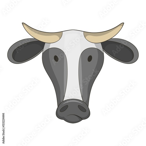 Cow icon, cartoon style