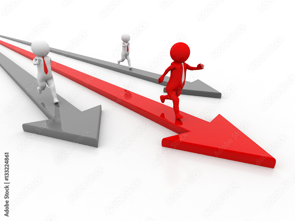 Leader of competition. Concept. 3d illustration. Leader of competition. Concept. 3d illustration.