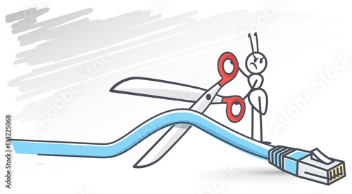 cutting your internet connection