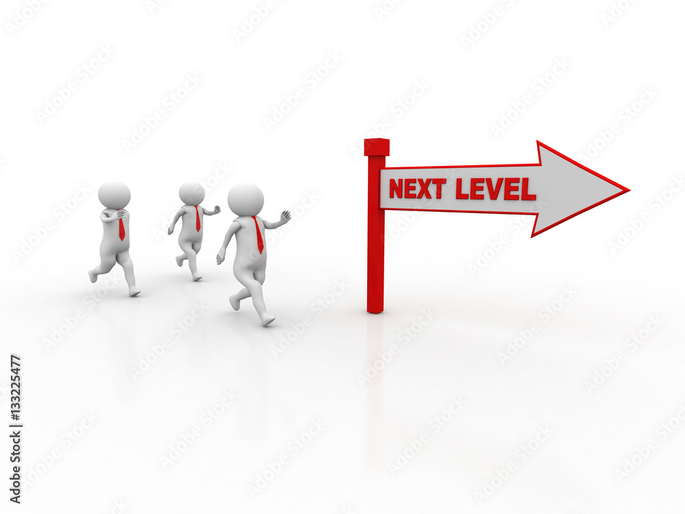 3d people - man, person with directional sign and text 3d people - man, person with directional sign and text