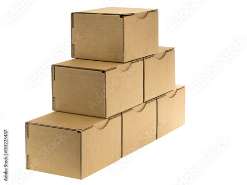 Quadro em tela oblique cardboard pyramid