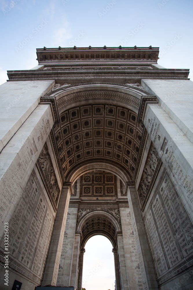 Vertical Photo of Arc De Triomphe of Paris France