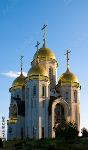 Temple of All Saints resplendent in the Russian land the city of Volgograd