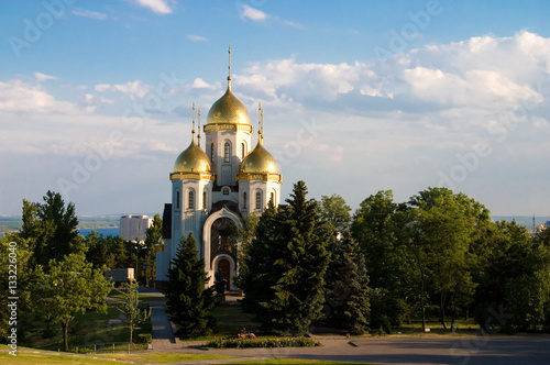 Temple of All Saints resplendent in the Russian land the city of Volgograd