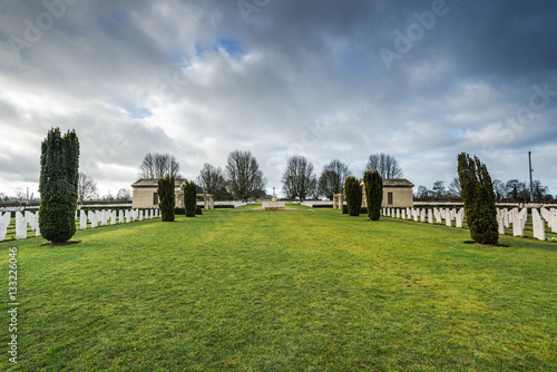 British and Commonwealth War Cemetery in Bayeux,France