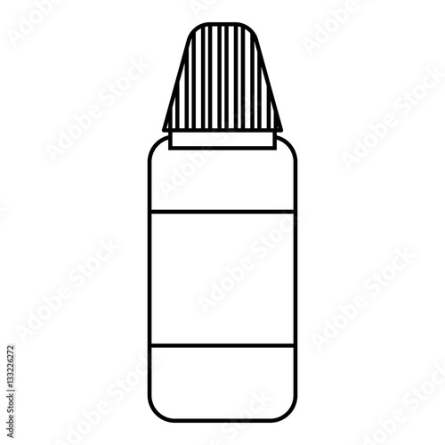 Plastic bottle icon, outline style