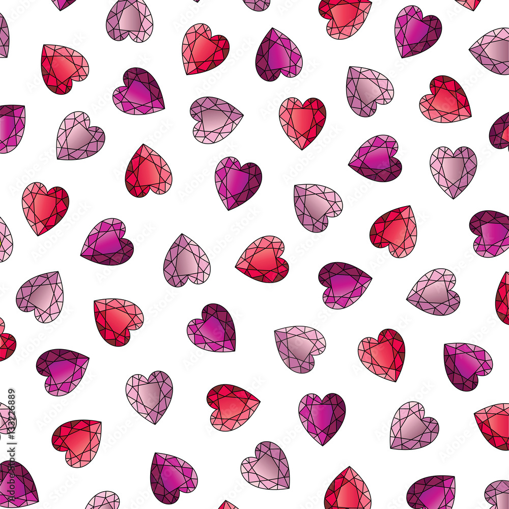 gemstone heart pattern gemstone heart pattern