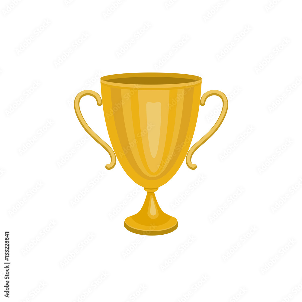 Gold trophy winner cup. Winner Icon isolated on white background. Vector illustration. Gold trophy winner cup. Winner Icon isolated on white background. Vector illustration.