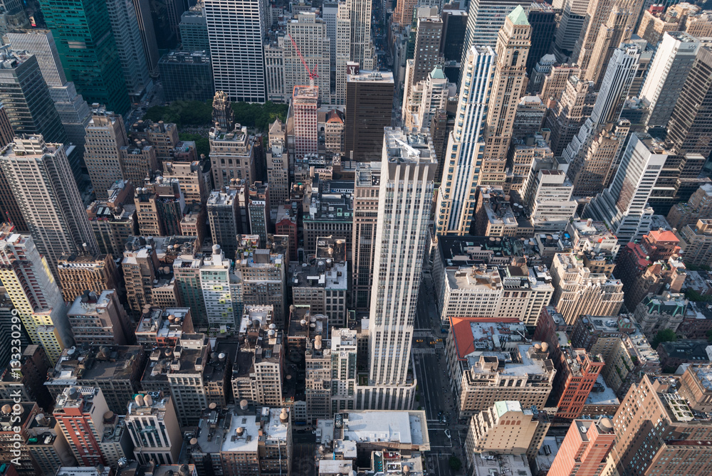 Obraz premium Manhattan skyscrapers aerial