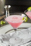 Homemade Pink Vodka Cosmopolitan Drink