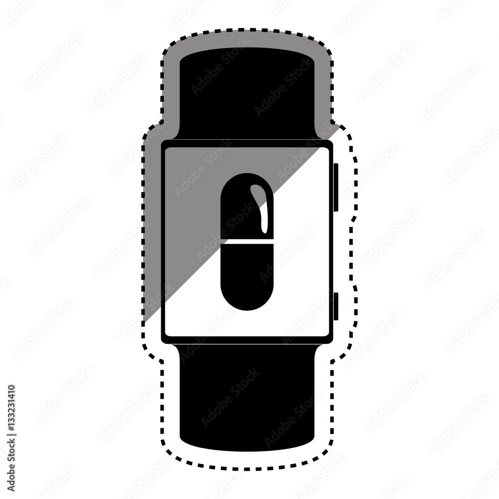 Medicine and technology icon vector illustration graphic design