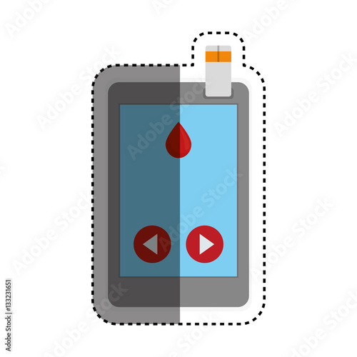 Medicine and technology icon vector illustration graphic design