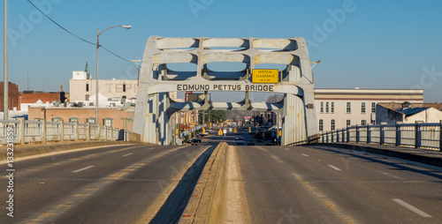 The Edmund Pettus Bridge, site of the Bloody Sunday attack in 1965 in Selma, Alabama