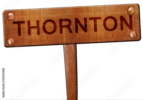 Принти на полотні thornton road sign, 3D rendering