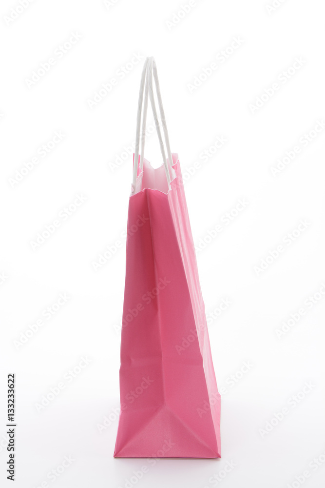 Bolsa de papel de color rosa Bolsa de papel de color rosa