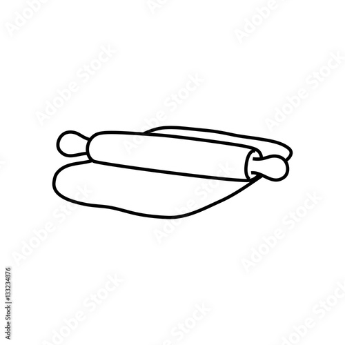 wooden rolling pin icon vector illustration graphic design