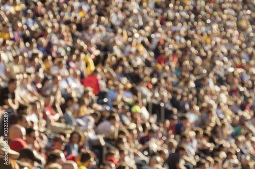 Canvastavla Blurred crowd in stadium