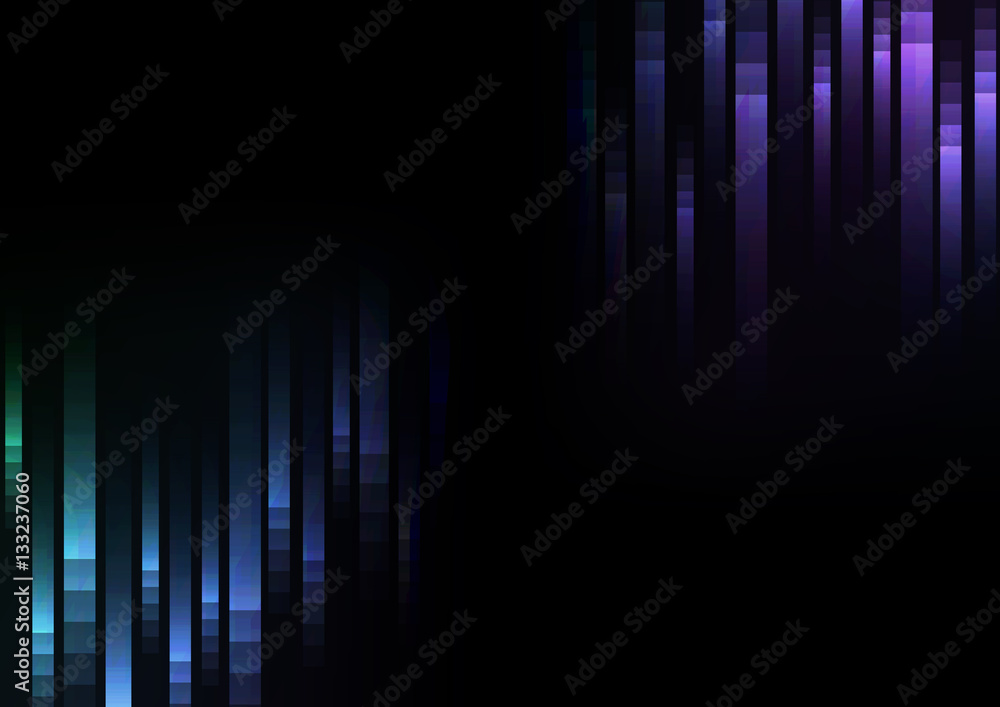 Fototapeta premium cool color of abstract pixel speed reverse background, square layer line racer motion, opposite technology geometric background, vector illustration