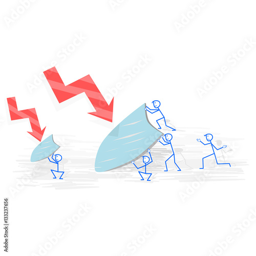 A group of businesspeople try to fight the economic crisis