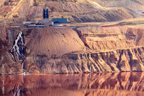 Toxic water, Berkley Pit, Butte, Montana, United States of America  photo