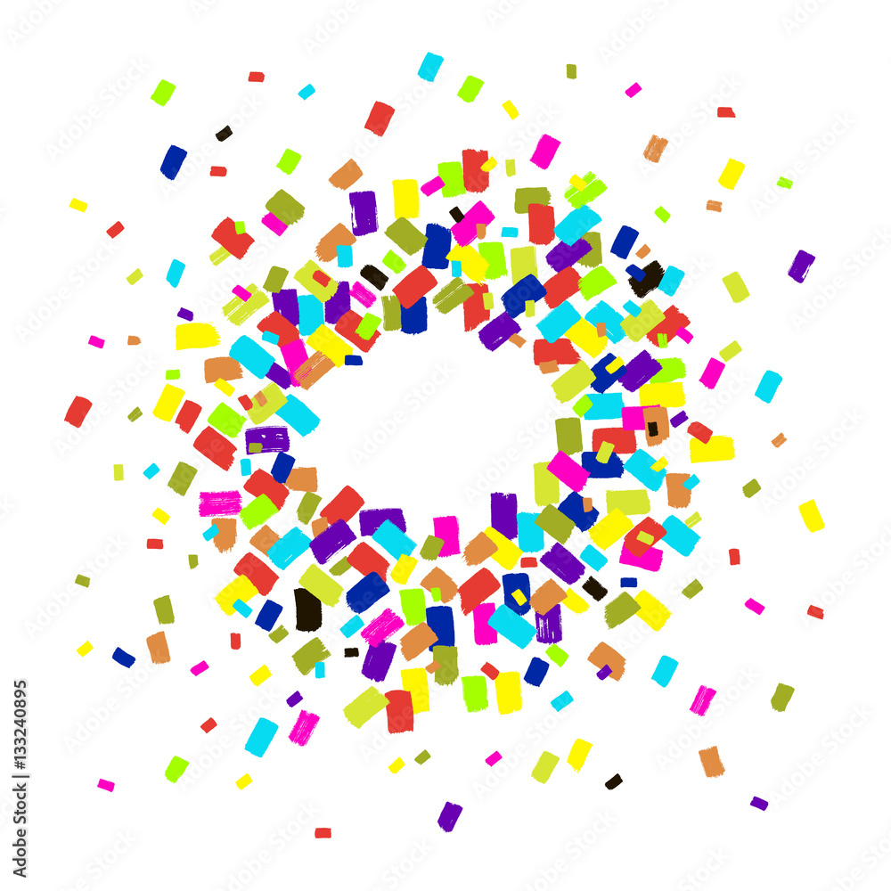 Colorful celebration background with strokes of paint. Hand drawn paint strokes. Vector. Colorful celebration background with strokes of paint. Hand drawn paint strokes. Vector.