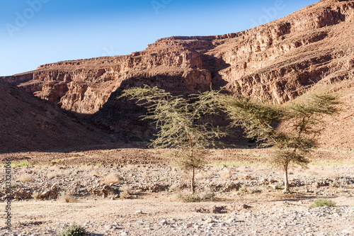 Scenery at the road from Tata to Tagmoute, Morocco