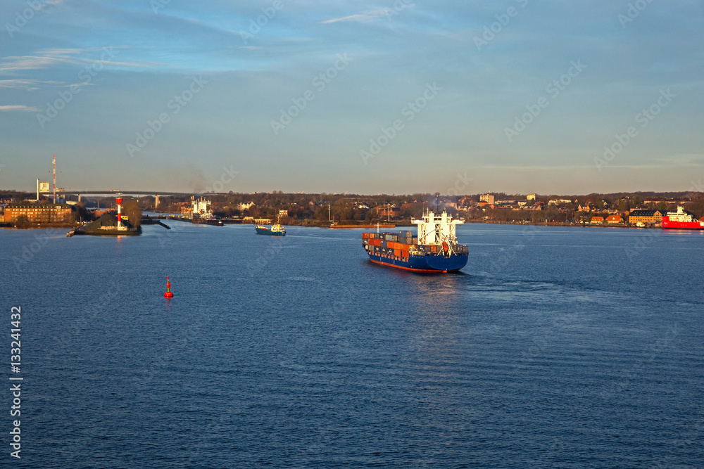 Kiel, Einfahrt zum Nord-Ostsee Kanal