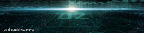Abstract techno background Abstract techno  background with data processing and lines.