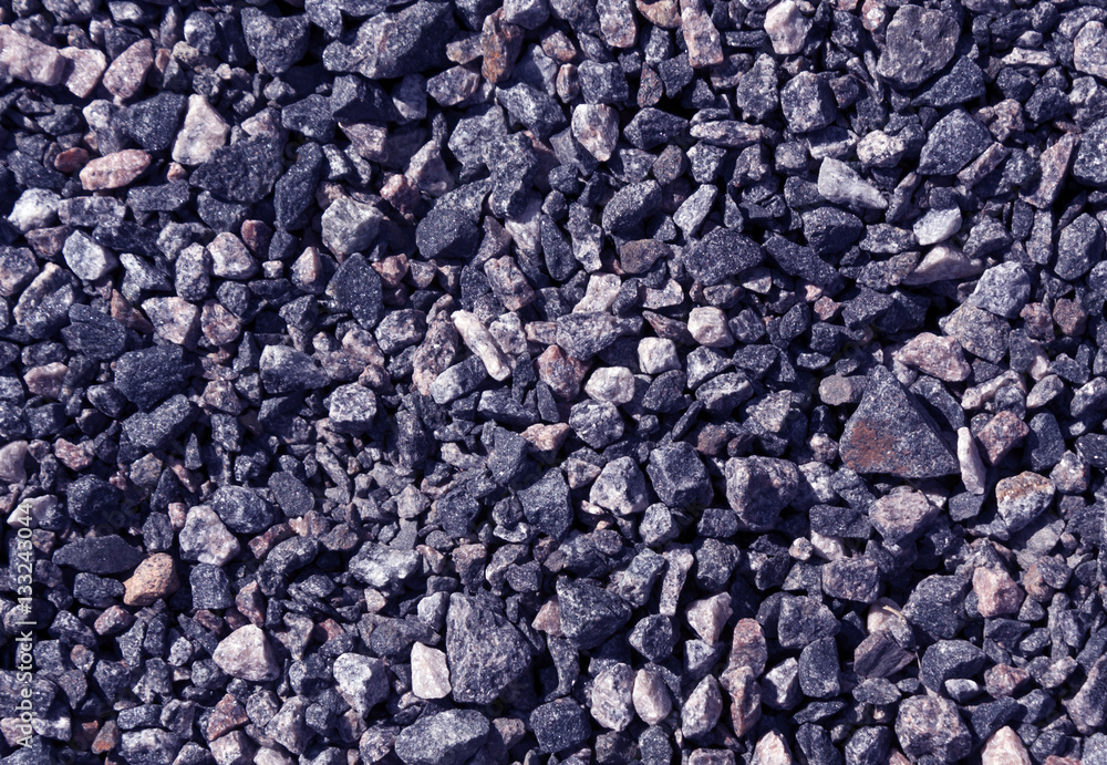 Pile of blue toned gravel stones. Pile of blue toned gravel stones.