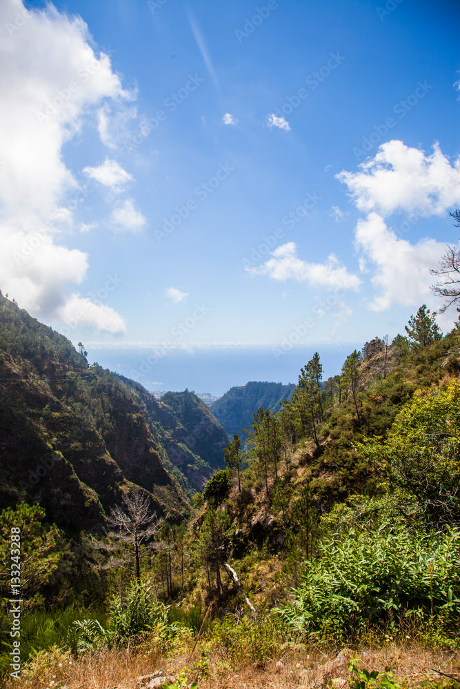 Fototapeta premium Île de Madère - Curral das freiras- vue sur la vallée 