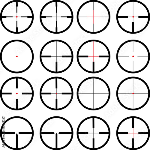 reticule, viewfinder, target graphics