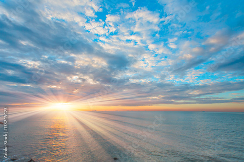 Scenic View Of Beach At Sunset  Alanya