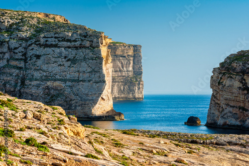Obraz na płótnie Cliffs on West Coast of Gozo Malta w salonie