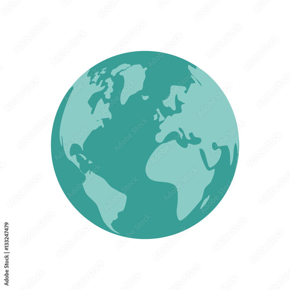 Isolated world earth icon vector illustration graphic design