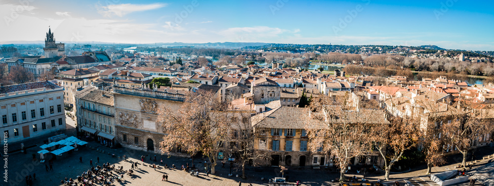 Panorama d'Avignon depuis le donjon de la Cité des Papes