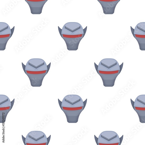 Superhero s helmet icon in cartoon style isolated on white background. Superhero s mask pattern stock vector illustration.
