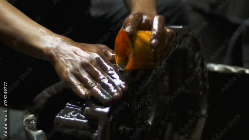 car repair shop garage, washing and repairing vehicle parts, hells kitchen