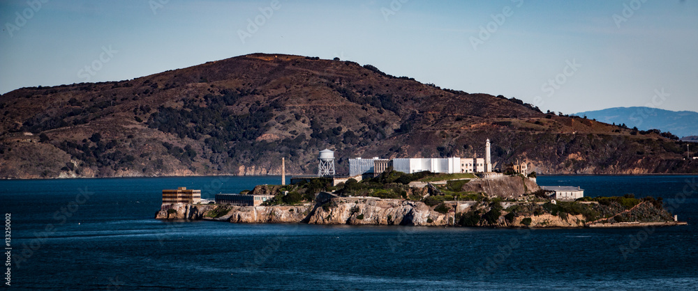 Island of Alcatraz near San Francisco in USA